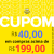 Cupom de R$ 40 em compras acima de R$ 199 no Mercado Livre – Exclusivo para clientes Meli+