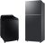 Samsung Combo Lavadora Smart Digital Inverter WA17CG Black 17kg 127V + Geladeira Samsung TMF RT38DG6120B1FZ SmartThings 391L Black Inox Look Bivolt