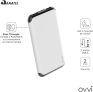 Carregador Portátil Power Bank 6.000 mAh Ovvi Branco