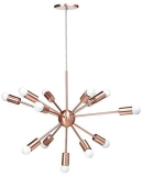Lustre Pendente Moderno Sputnik Cobre