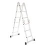 Escada Articulada de Alumínio Multifuncional 12 Degraus 3,32 Metros de Altura Garden Life