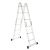 Escada Articulada de Alumínio Multifuncional 12 Degraus 3,32 Metros de Altura Garden Life