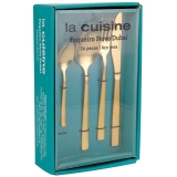 Faqueiro Novo Dubai Dourado 24 Peças – La Cuisine