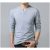 Camiseta Henley Slim Fit Manga Longa Gola Redonda 2 Botões – 3 Cores