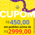 Cupom de R$ 675,00 em pedidos acima de R$ 4.499,00 no Mercado Livre para Clientes Meli+