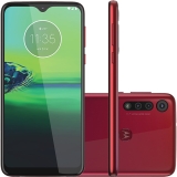 Smartphone Moto G8 Play 32GB Dual Chip Android Tela 6.2″ 4G Wi-Fi Câmera 13MP + 8MP + 2MP – Vermelho Magenta