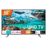 Smart TV LED 50” Ultra HD 4K Samsung RU7100 3 HDMI 2 USB Wi-Fi iTunes
