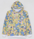 Blusão em Moletom Estampa Personagens Simpsons