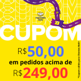 Cupom de R$ 50,00 em pedidos acima de R$ 249,00 no Mercado Livre para Clientes Meli+