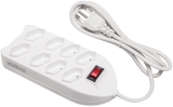 Protetor Eletronico Intelbras com 8 tomadas EPE 1008+ Branco