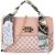 Bolsa transversal com corrente e fecho magnético, carteira feminina, moderna, estampa retrô, bolsa de ombro nas axilas, alça de ombro removível