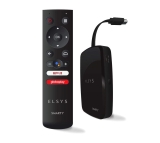 TV Box Receptor De TV Via Internet Full HD Android TV Elsys ETRI01 Smarty, Preto