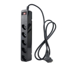 iClamper Energia 5 Tomadas – Filtro de Linha + DPS – Preto