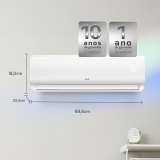 Ar Condicionado Split HQ Hi Wall Inverter 9.000 BTU/h Quente e Frio Monofásico Branco VIHT9KCH3S2S23-220V