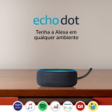Echo Dot (3ª Geração): Smart Speaker com Alexa – Cor Preta