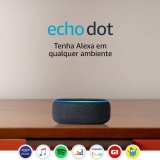 Echo Dot (3ª Geração): Smart Speaker com Alexa – Cor Preta
