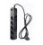 iClamper Energia 5 Tomadas – Filtro de Linha + DPS – Preto, Comprimento do cabo de entrada: 1 m
