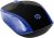Mouse sem Fio HP 200 Oman – com Sensor Óptico de até 1000 DPI, Ambidestro, Conexão Wireless com Receptor Nano de 2.4GHz e até 10 m de Distância, Azul (2HU85AA)
