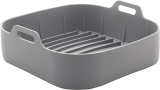Forma Quadrada de Silicone para Air Fryer Cinza 16cm x 5,5cm – Lyor