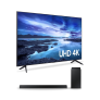 Combo Smart TV 60″ Crystal UHD 4K 60AU7700 + Soundbar HW-A455