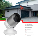 Steck, Câmera Inteligente Steck Ambiente Conectado, Segurança Externa, Wi-Fi com IP65, Branca