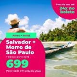 Pacote Salvador + Morro de São Paulo – 2022 e 2023 Aéreo + Hospedagem com Café da Manhã 7 Diárias