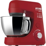 Batedeira Planetária Arno Deluxe Inox SX72 8 Velocidade 4L Vermelha 600W