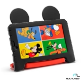 Tablet Multilaser Mickey Mouse Plus Preto com 7”, Wi-Fi, Android 8.1, Processador Quad-Core 1.5 GHz e 16GB