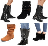 Saldão de botas femininas Via Uno