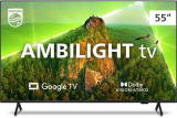 Smart TV Philips Ambilight 55″ 4K 55PUG7908/78, Google TV, Comando de Voz, Dolby Vision/Atmos