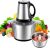 Multiprocessador de Alimentos Elétrico 3L 110V com 850W de Potência, Triturador e Moedor de Carne e Legumes, 4 Lâminas em Aço Inoxidável, Tigela Removível de Alta Capacidade