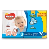 Fralda Huggies Tripla Proteção Hiper G, 78 Fraldas