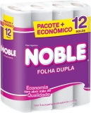 Papel higienico folha dupla noble neutro 12 rolos de 20m, NOBLE