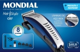 Cortador de Cabelos Hair Stylo, Mondial, CR-07, Azul/Prata