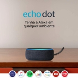 Echo Dot (3ª Geração): Smart Speaker com Alexa – Cor Preta