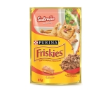 Nestlé Purina Friskies Ração Úmida Para Gatos Adultos Salmão Ao Molho 85G