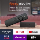 Novo Fire TV Stick Lite com Controle Remoto Lite por Voz com Alexa | Streaming em Full HD | Modelo 2020