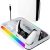 RGB Base Carregador Cooler Para PS5/ PS5 Slim Suporte Controles, com 2 Carregador Controle Bateria 600mah