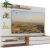 Painel para TV até 65” com 1 Porta Basculante e 5 Prateleiras – Multimóveis MP1064 Branco/Rustic, Design Moderno em MDP