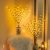 2 peças de 40 luzes LED de ramo – Iluminação de decoração interna para casamentos, aniversários e Natal – Fairy Lig, quente