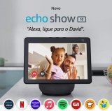 Echo Show 10: Smart Display HD de 10,1″ com movimento e Alexa – cor Preta