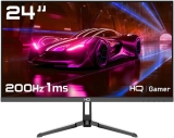 Monitor Gamer HQ Ultra 24” IPS 200Hz, 1ms, Full HD, FreeSync, HDMI + DisplayPort, Frameless HQ24IP200