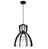 Pendente Metal 1XE27 39X45Cm, New Line, PD853, 40 W, Preto