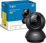 Câmera de segurança interna TP-Link Tapo 2K Pan/Tilt para monitor de bebê, câmera de animais de estimação | Detecção de movimento e rastreamento | Áudio bidirecional | Armazenamento em nuvem e cartão