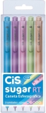 Caneta Sugar RT Estojo, CIS 55.8000, Multicor, Pacote de 5