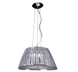 Pendente Bella Iluminação Vienna No Voltagev Cromado/ Transparente