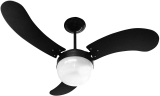 Venti-Delta Ventilador de Teto New Montana 3 Pás Laqueadas 220 V C3V, 243211, 130 W, Preto