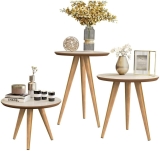 Mesa de Centro, Apoio e Lateral – Kit Triplo Classic – Freijó – Mania de Móveis