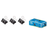 Binder Clip, CIS, 291.5100, Preto, pacote de 12