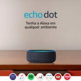 Echo Dot (3ª Geração): Smart Speaker com Alexa – Cor Preta